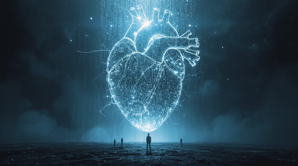 Gigantic glowing AI engine emerging from the earth, representing the limitless potential of online business automation tools AI driving exponential growth.